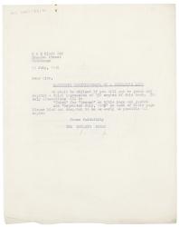 Image of typescript letter from Leonard Woolf to R. & R. Clark (19/07/1926) page 1 of 1