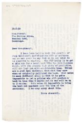 Image of typescript letter from The Hogarth Press to Jessie Stewart (30/06/1950) page 1 of 1