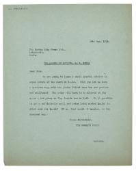 Image of typescript letter from The Hogarth Press to The Garden City Press Ltd (14/05/1936) page 1 of 1 
