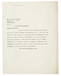 Image of typescript letter from John Lehmann to Rosamond Lehmann (04/12/1931) page 1 of 1