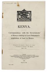 Image of government paper pamphlet White Paper 'Kenya' page 1 of 11