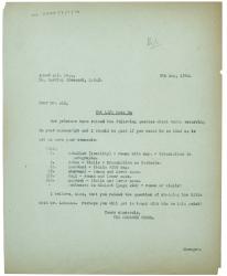 Image of typescript letter from The Hogarth Press to Ahmed Ali (09/05/1940) page 1 of 1