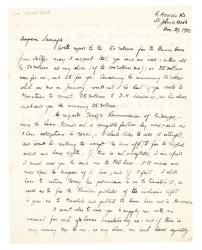 Image of handwritten Letter from Samuel Solomonovich Koteliansky to Leonard Woolf (29/12/1922) page 1 of 2