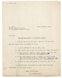 Image of typescript letter from the Hogarth Press to Gordon & Gotch (20/01/1931) page 1 of 1