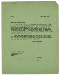 Image of typescript letter from The Hogarth Press to Vita Sackville-West (19/03/1951) page 1 of 1