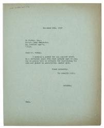 Image of typescript letter from The Hogarth Press to Percy Lund Humphries Ltd (14/12/1937) [2] page 1 of 1