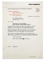 Image of typescript letter from Percy Lund Humphries Ltd to The Hogarth Press (16/12/1937) [1]  page 1 of 1