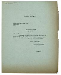 Image of typescript letter from The Hogarth Press to The Garden City Press Ltd (17/12/1937) page 1 of 1
