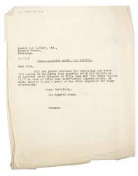 Image of typescript letter from John Lehmann to R. & R. Clark Ltd (22/12/1931) page  1 of 1