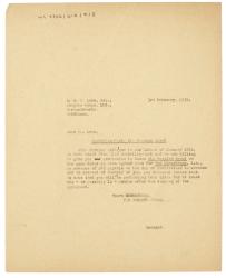Image of typescript letter from The Hogarth Press to Richard Lane (03/02/1939) page 1 of 1