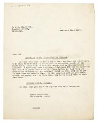 Image of typescript letter from The Hogarth Press to Vita Sackville-West (26/09/1934) page 1 of 1