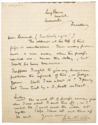 Image of handwritten letter from Vita Sackville-West to Leonard Woolf (30/09/1924) page 1 of 1