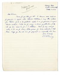 Image of handwritten letter from S. S. Koteliansky to John Lehmann (14/10/1944) page 1 of 1