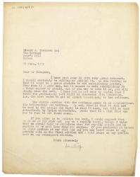 Image of typescript letter from Leonard Woolf to Edward Thompson (27/06/1925) page 1 of 1