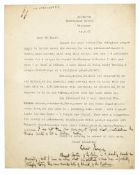 Image of typescript letter from Edward Thompson to Leonard Woolf (19/09/1925) page 1 of 1