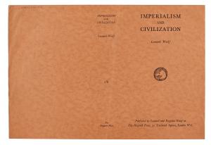 image of dust jacket proof of Imperialism and Civilization, image 1 of 1
