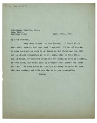 Image of typescript letter from Leonard Woolf to E. McKnight Kauffer (17/04/1935) page1 of 1