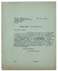 Image of typescript letter from the Hogarth Press to the Women's Co-operative Guild (15/05/1935) page 1 of 1