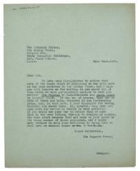 Image of letter from the Hogarth Press to the Sunday Times (21/06/1935) page 1 of 1
