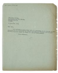 Image of typescript letter from Leonard Woolf to Karl Rauch Verlag (16/09/1938) page 1 of 1