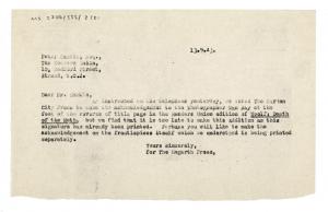 Image of typescript letter from The Hogarth Press the Readers Union Ltd (13/09/1943) page 1 of 1