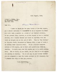 Image of typescript letter from Leonard Woolf to Walter V. McKee (21/08/1928) page 1 of 1