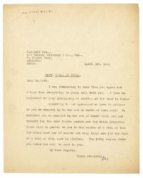 Image of typescript letter from Leonard Woolf to G. S. Dutt (03/04/1933) page 1 of 1