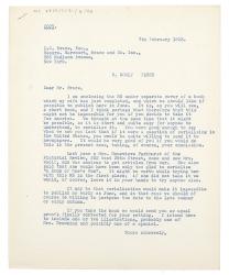 Image of typescript letter from Leonard Woolf to Donald Brace (07/02/1933) page 1 of 1