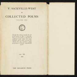 Image of dust jacket of "Collected Poems" 