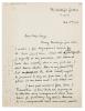 Image of typescript letter from Edward Upward to Dorothy Lange (13/02/1938) page 1 of 2