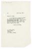Image of typescript letter from Aline Burch to Leonard Woolf (10/05/1950) page 1 of 1